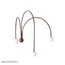 GobekUsa Branch Glass Iron Wall Lamps: Modern Living Room Bedroom Lighting Sconce