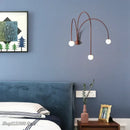 GobekUsa Branch Glass Iron Wall Lamps: Modern Living Room Bedroom Lighting Sconce