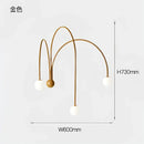 GobekUsa Branch Glass Iron Wall Lamps: Modern Living Room Bedroom Lighting Sconce