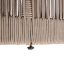 Modern Rustic Coffee Table & Side Table With Woven Rope Design (SAK56739)