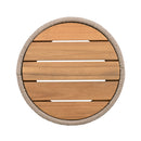 Modern Rustic Coffee Table & Side Table With Woven Rope Design (SAK56739)