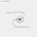 GobekUsa Modern S-Shape Wall Mounted LED Bedside Sconce in Chrome with Acrylic Shade, Warm/White Light
