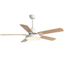 GobekUsa 56" Wooden LED Ceiling Fan with Pure Copper Motor & 5-Blade Light