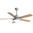 GobekUsa 56" Wooden LED Ceiling Fan with Pure Copper Motor & 5-Blade Light