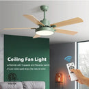 GobekUsa 56" Wooden LED Ceiling Fan with Pure Copper Motor & 5-Blade Light