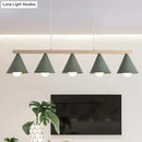 GobekUsa Green Iron Island Pendant with Nordic Design- 3/5 Head Ceiling Light