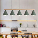 GobekUsa Green Iron Island Pendant with Nordic Design- 3/5 Head Ceiling Light