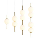 GobekUsa Glass Ball LED Pendant Lamps - Warm Milky White Hanging Lights