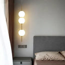 GobekUsa Glass Ball LED Pendant Lamps - Warm Milky White Hanging Lights