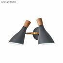 GobekUsa Double Shade Gray/Green Nordic Wall Sconce with Metallic Finish - Perfect Living Room Lighting