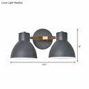 GobekUsa Double Shade Gray/Green Nordic Wall Sconce with Metallic Finish - Perfect Living Room Lighting