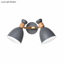GobekUsa Double Shade Gray/Green Nordic Wall Sconce with Metallic Finish - Perfect Living Room Lighting