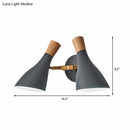 GobekUsa Double Shade Gray/Green Nordic Wall Sconce with Metallic Finish - Perfect Living Room Lighting