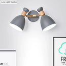 GobekUsa Double Shade Gray/Green Nordic Wall Sconce with Metallic Finish - Perfect Living Room Lighting