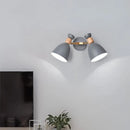 GobekUsa Double Shade Gray/Green Nordic Wall Sconce with Metallic Finish - Perfect Living Room Lighting