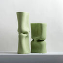 GobekUsa Green Hollow Ceramic Vase for Home Decor and Flower Arrangements