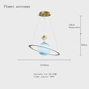 GobekUsa Children'S Space Star Astronaut LED Pendant Lamp for Boys Room, Acrylic Indoor Decor
