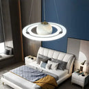 GobekUsa Children'S Space Star Astronaut LED Pendant Lamp for Boys Room, Acrylic Indoor Decor
