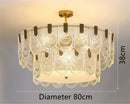 GobekUsa Art Glass Chandelier: Elegant Luxury Lighting for Living, Dining & Bedroom Rooms