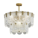GobekUsa Art Glass Chandelier: Elegant Luxury Lighting for Living, Dining & Bedroom Rooms
