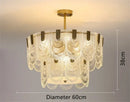 GobekUsa Art Glass Chandelier: Elegant Luxury Lighting for Living, Dining & Bedroom Rooms