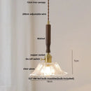 GobekUsa Ceramic LED Pendant Light with Adjustable Wire, Modern Nordic Design