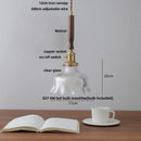 GobekUsa Ceramic LED Pendant Light with Adjustable Wire, Modern Nordic Design