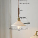 GobekUsa Ceramic LED Pendant Light with Adjustable Wire, Modern Nordic Design