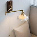 GobekUsa Ceramic LED Wall Light with Copper Arm, Modern Design, Up Down Lampshade
