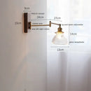 GobekUsa Ceramic LED Wall Light with Copper Arm, Modern Design, Up Down Lampshade