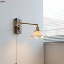 GobekUsa Ceramic LED Wall Light with Copper Arm, Modern Design, Up Down Lampshade