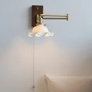 GobekUsa Ceramic LED Wall Light with Copper Arm, Modern Design, Up Down Lampshade