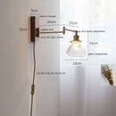 GobekUsa Ceramic LED Wall Light with Copper Arm, Modern Design, Up Down Lampshade