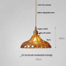 GobekUsa Glass Flower LED Pendant Light, Adjustable Knob Switch, Modern Design