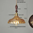 GobekUsa Glass Flower LED Pendant Light, Adjustable Knob Switch, Modern Design