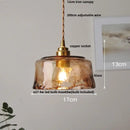 GobekUsa Glass Flower LED Pendant Light, Adjustable Knob Switch, Modern Design