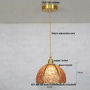 GobekUsa Crystal Glass LED Pendant Lamp: Modern Nordic Style Hanging Light Fixture for Home Decor