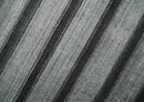 Modern Scandinavian Stripes Style 5x7 Silver and Gray Wool Hand Woven Area Rug | HL11