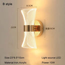 Modern sculptural decorbites gold nordic acrylic wall lights bedroom by Decorbites