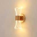Modern sculptural decorbites gold nordic acrylic wall lights bedroom by Decorbites