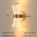 Modern sculptural decorbites gold nordic acrylic wall lights bedroom by Decorbites