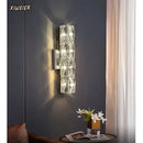 GobekUsa Crystal Wall Lamp: Elegant Post-Modern Light for Dining Living Study Room