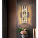 GobekUsa Crystal Wall Lamp: Elegant Post-Modern Light for Dining Living Study Room
