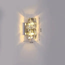 GobekUsa Crystal Wall Lamp: Elegant Post-Modern Light for Dining Living Study Room
