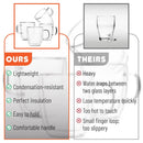 Modern set of 4 clear double wall glass coffee cup kitchen mugs by Decorbites