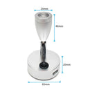 Modern silver 12v led spotlight bedroom reading light with usb charger by Decorbites