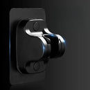 Modern silver & black adjustable shower holder bracket bathroom accessory by Decorbites