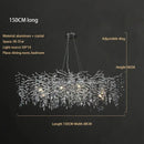 GobekUsa Crystal Chrome Chandelier: Luxury Pendant Lamp for Living Rooms, Villas, and Restaurants
