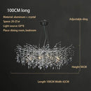 GobekUsa Crystal Chrome Chandelier: Luxury Pendant Lamp for Living Rooms, Villas, and Restaurants