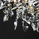 GobekUsa Crystal Chrome Chandelier: Luxury Pendant Lamp for Living Rooms, Villas, and Restaurants